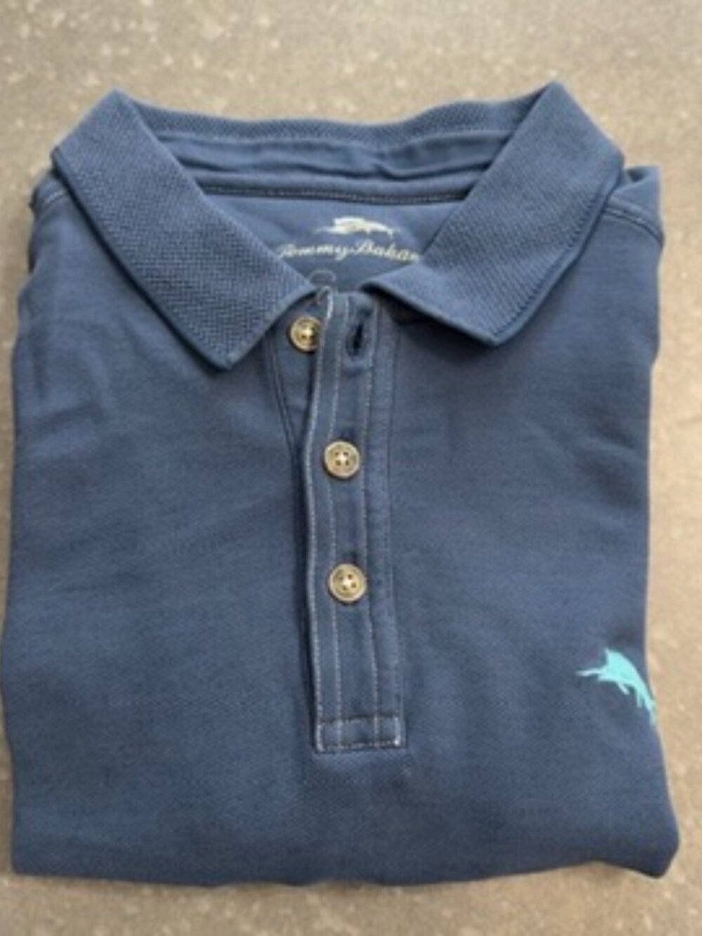 Tommy Bahama Blue Pima Cotton Polo Shirt Men's Medium M - Picture 2 of 14